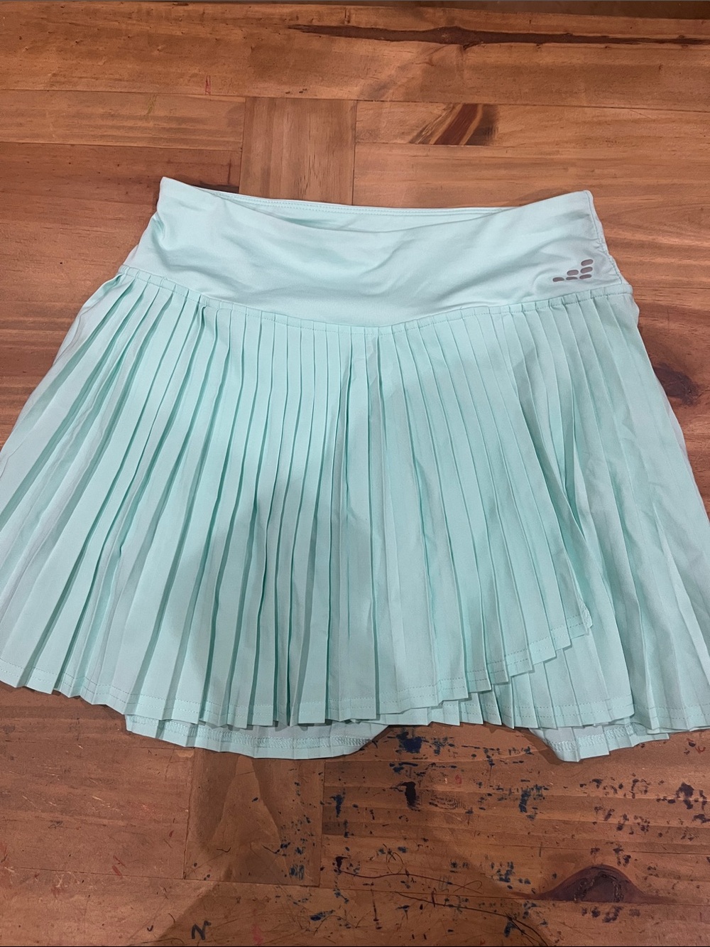 bcg Mint Green Pleated Skater Skirt